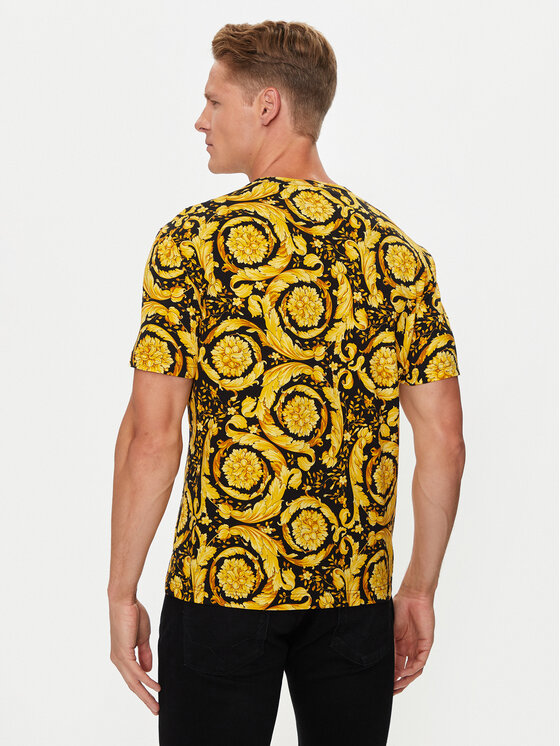 Versace Versace T-shirt 1000959 1A11188 Žuta Regular Fit