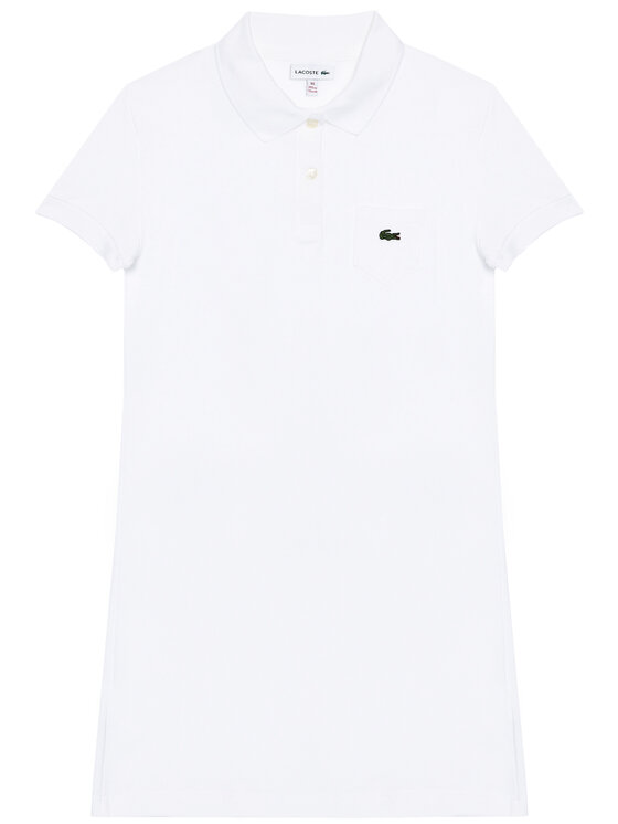 Lacoste Lacoste Haljina za svaki dan EJ2816 Bijela Regular Fit