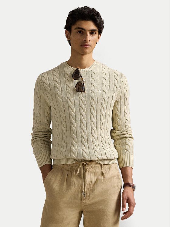 Polo Ralph Lauren Sveter 710965867001 Béžová Regular Fit