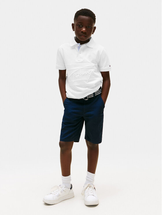 Tommy Hilfiger Tommy Hilfiger Polo Flag KB0KB09714 Bijela Regular Fit
