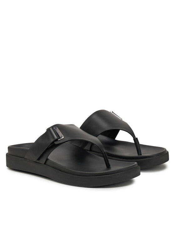 Calvin Klein Calvin Klein Sandały Flat Adj Tp Eyelet HW0HW02349 Czarny