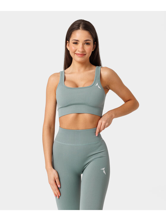 Carpatree Carpatree Biustonosz sportowy Rib bra Zielony