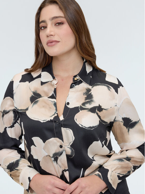 Fiorella Rubino Fiorella Rubino Koszula 5029T001541N0Z3 Czarny Regular Fit