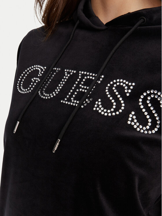 Guess Guess Majica dugih rukava V4RQ25 K0232 Crna Regular Fit