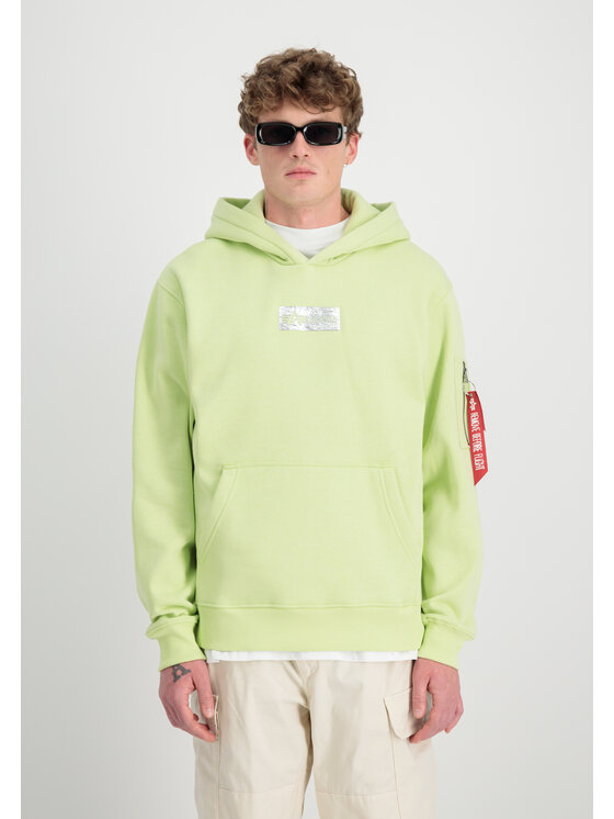 Alpha Industries Alpha Industries Bluza Metal Plate Hoodie Żółty Regular Fit