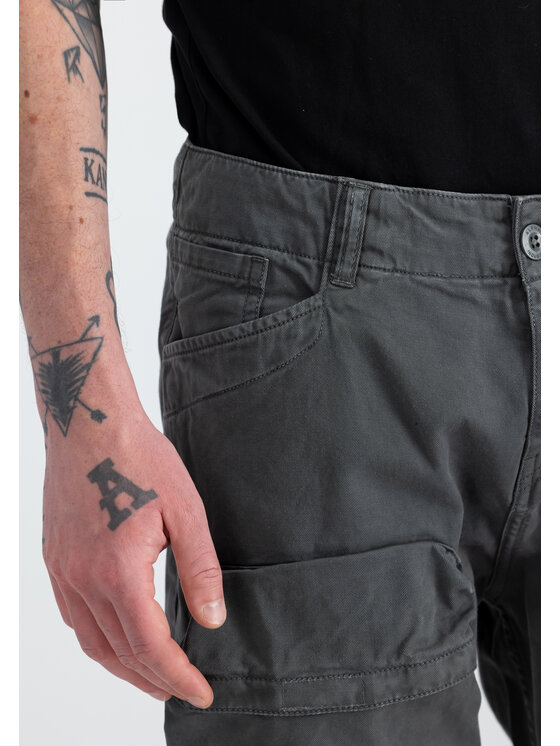 Alpha Industries Alpha Industries Kalhoty z materiálu AI.148207-684-34 Šedá Straight Leg