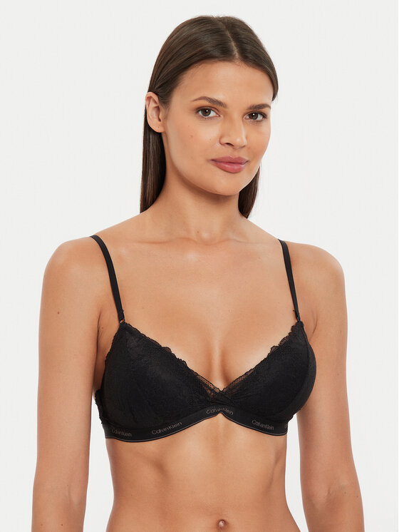 Calvin Klein Underwear Podprsenka Bralette 000QF7974E Čierna