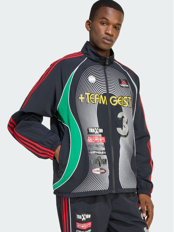 adidas adidas Bluza TEAMGEIST MOTO Czarny Loose Fit