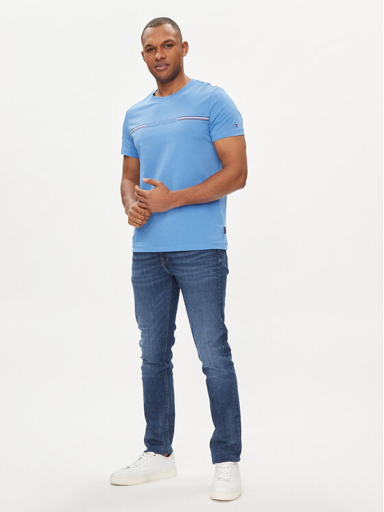 Tommy Hilfiger Tommy Hilfiger Jeans hlače Bleecker MW0MW34511 Mornarsko modra Slim Fit