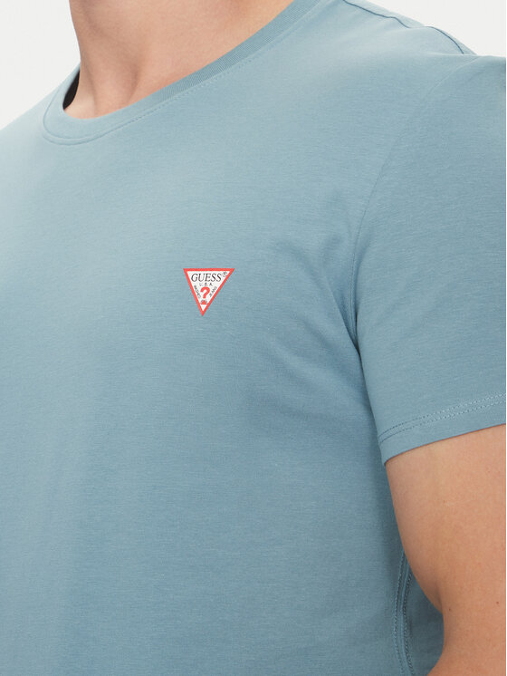 Guess Guess T-shirt M2YI24 J1314 Blu Slim Fit