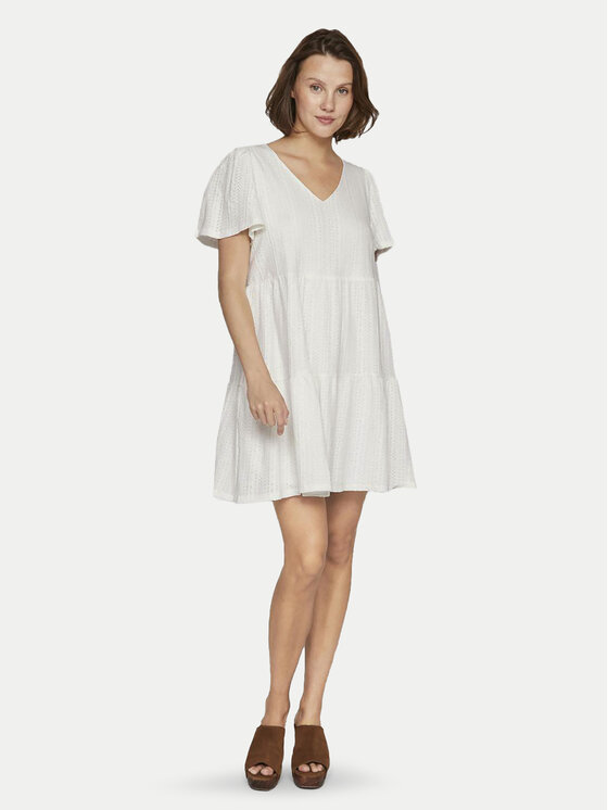 Vila Vila Літня сукня Libre 14095564 Écru Regular Fit