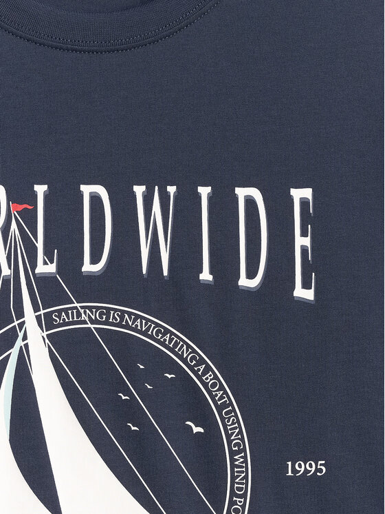 4F 4F T-Shirt LAKESIDE ESCAPE Granatowy Regular Fit