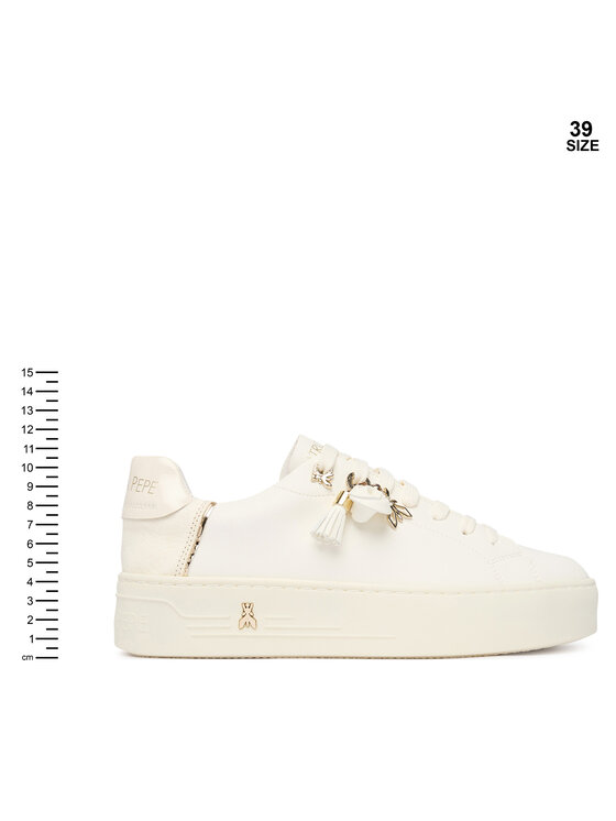 Patrizia Pepe Patrizia Pepe Sneakersy PJ415.02 Kremowy