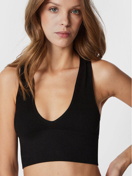 BDG Urban Outfitters Top 74196072 Schwarz Slim Fit Modivo
