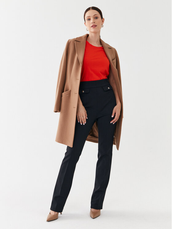 BOSS Boss Hlače iz tkanine Tubeka 50500030 Črna Slim Fit