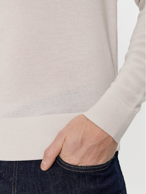 Calvin Klein Calvin Klein Sweter Superior K10K110424 Beżowy Regular Fit