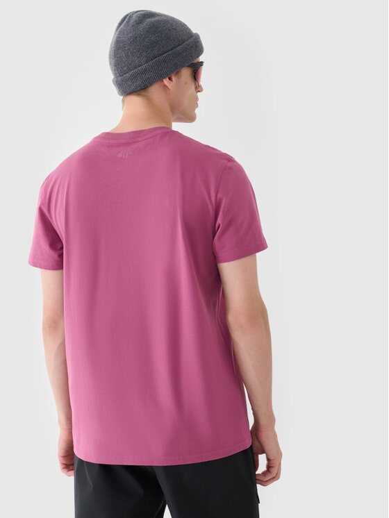 4F 4F T-shirt 4FRAW24TTSHM2602-60S Rosso Regular Fit
