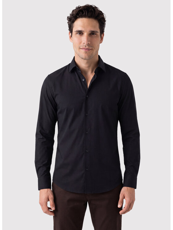 Pako Lorente Pako Lorente Koszula P26WF-1X-011 Czarny Slim Fit