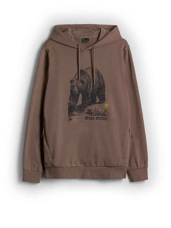 4F 4F Bluza OVERLAND Beżowy Regular Fit