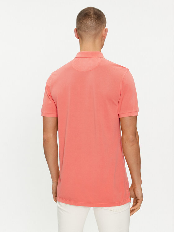 Lee Lee Тениска с яка и копчета 112349955 Червен Regular Fit