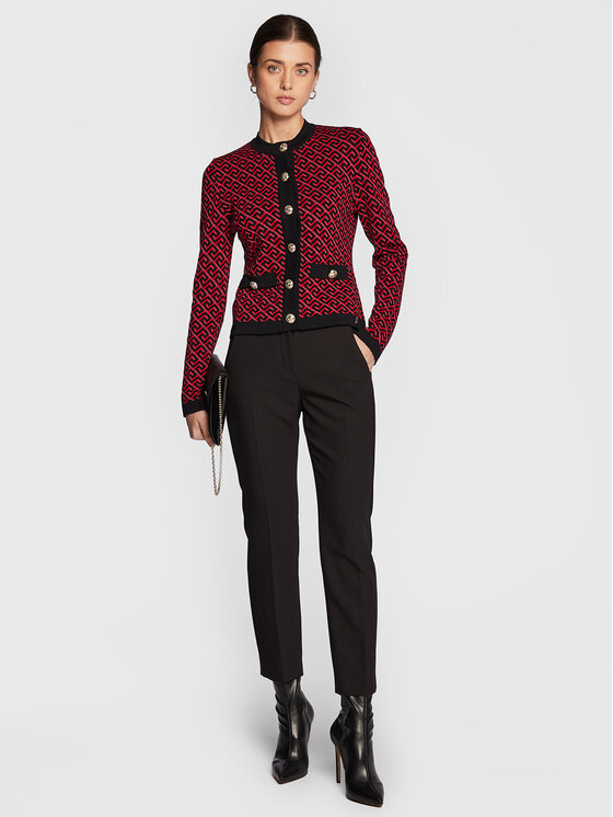 Cardigan R_S00748 Rosso Regular Fit