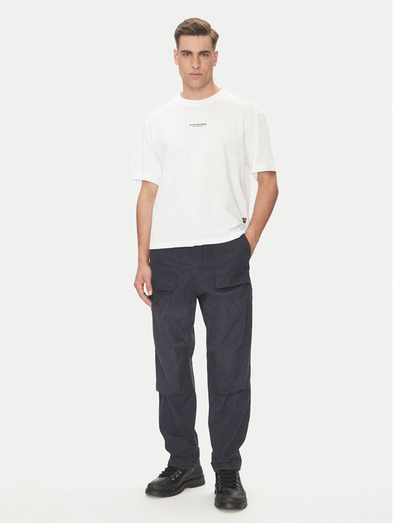 G-Star Raw G-Star Raw Spodnie materiałowe Fatigue 3D D26196-D387 Granatowy Relaxed Fit