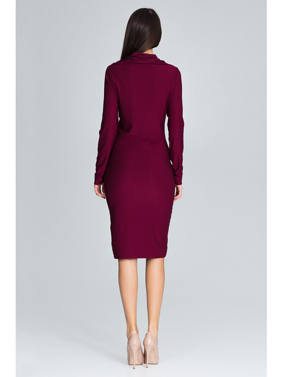 FIGL FIGL Φόρεμα M603 Μπορντό Regular Fit