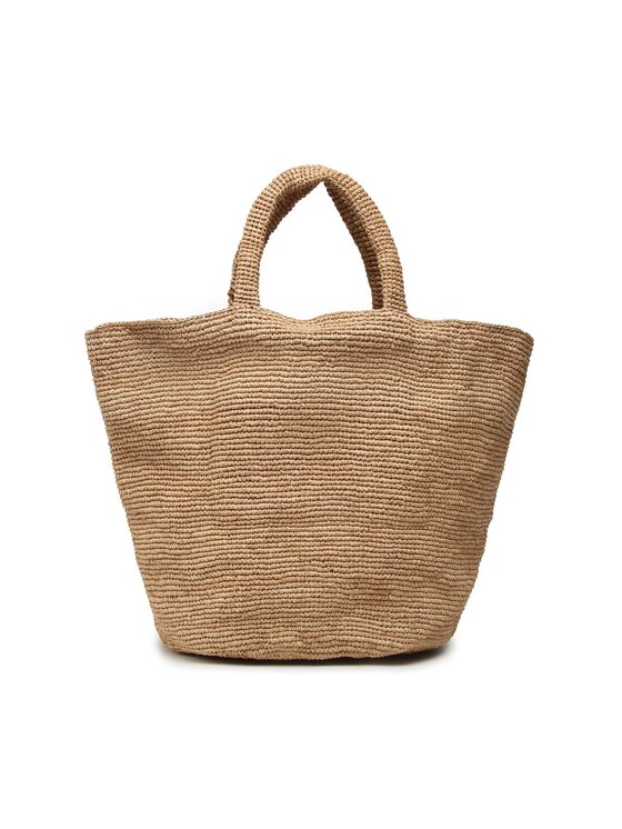 Manebi Manebi Ročna torba Natural Raffia Summer Bag V 2.2 AD Rjava