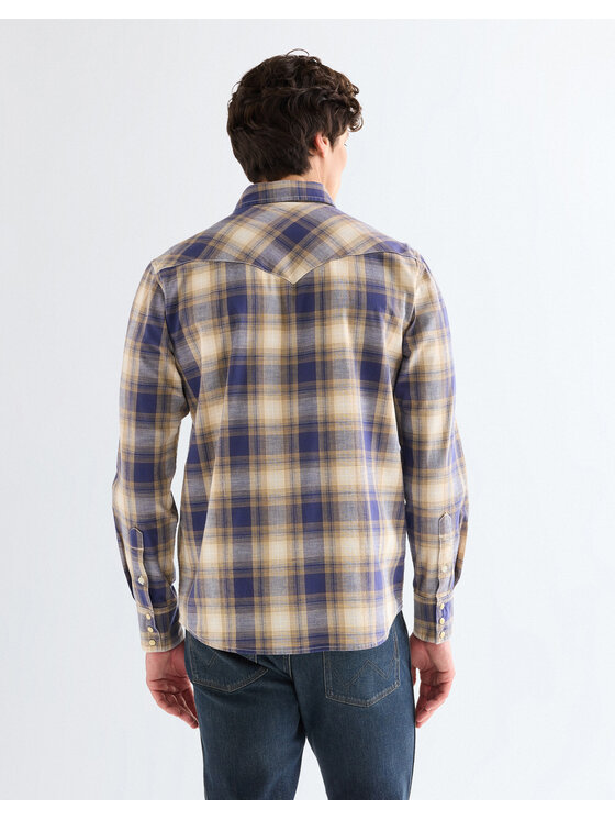Wrangler Wrangler Koszula WESTERN INDIGO SHIRT Kolorowy Regular Fit
