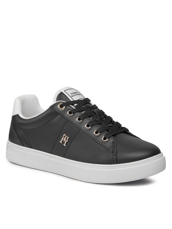 Tommy Hilfiger Tommy Hilfiger Sneakersy Essential Elevated Court Sneaker FW0FW07685 Czarny