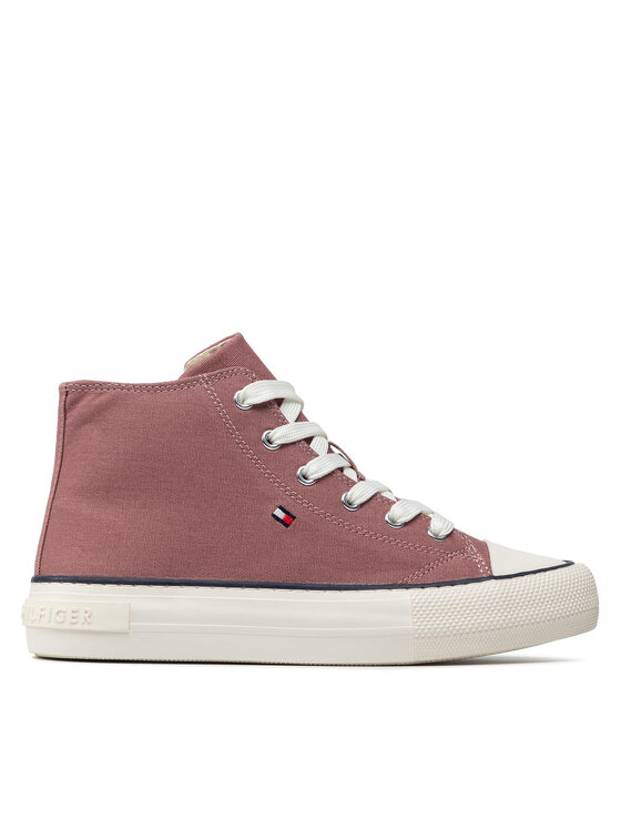 Teniși Tommy Hilfiger High Top Lace-Up Sneaker T3A4-32119-0890 S Antique Rose 303