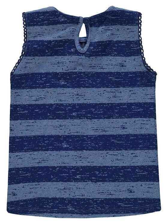 Kanz Kanz Bluzka 1833181-0003 Niebieski Basic Fit