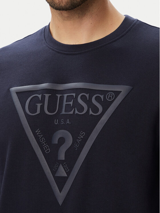 Guess Guess Світшот M6YQ37 K4103 Cиній Slim Fit