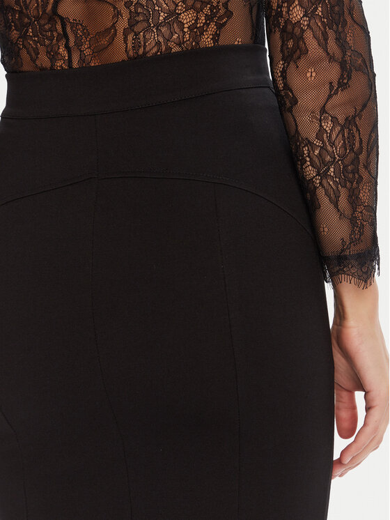 Rinascimento Rinascimento Spódnica ołówkowa CFC0126163003 Czarny Slim Fit
