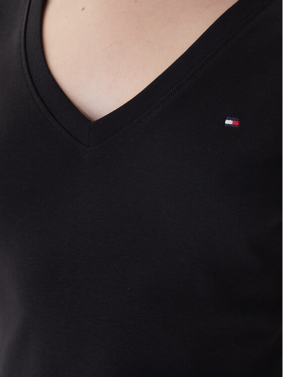 Tommy Hilfiger Tommy Hilfiger Majica New Cody WW0WW40584 Črna Slim Fit