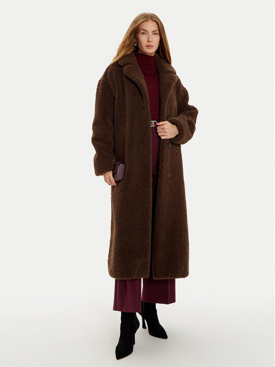 Guess Guess Kažoks New Alina W3BL86 WF2C2 Brūns Regular Fit