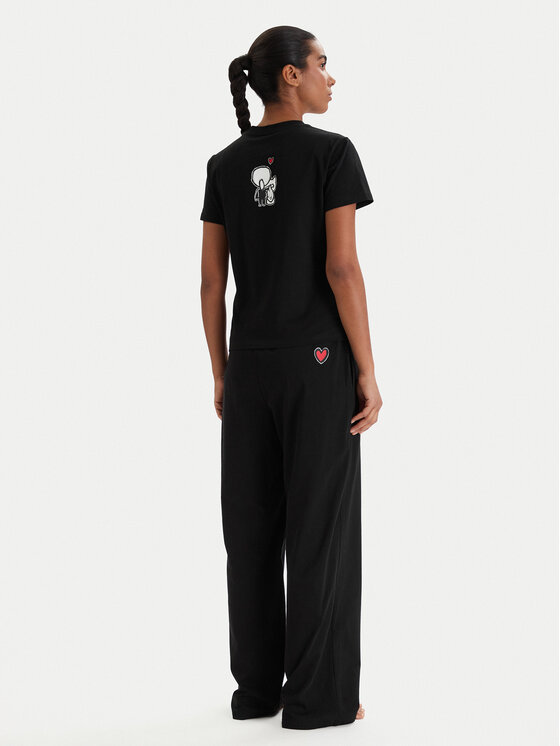 KARL LAGERFELD KARL LAGERFELD Pidžaama B1W45004 Must Regular Fit