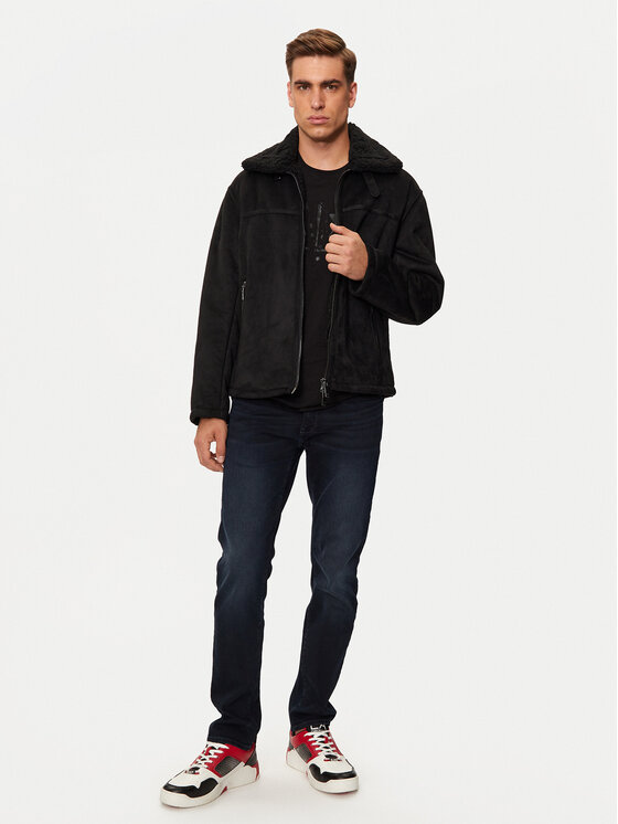 Armani Exchange Armani Exchange Giacca in similpelle 6DZB03 ZE1FZ 1200 Nero Regular Fit