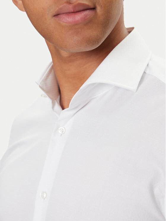 BOSS BOSS Košeľa H-Hank 50550925 Biela Slim Fit