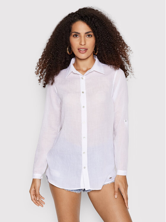 Banana Moon Banana Moon Krekls Gary Adilson HPP10 Balts Regular Fit