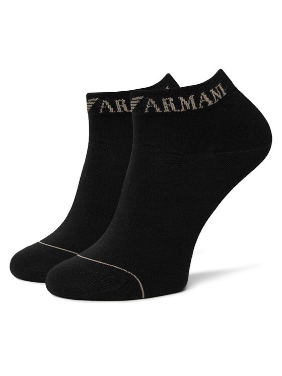 Emporio Armani Emporio Armani Набір 3 пар низьких чоловічих шкарпеток EM000550 AF12276 MC061 Чорний