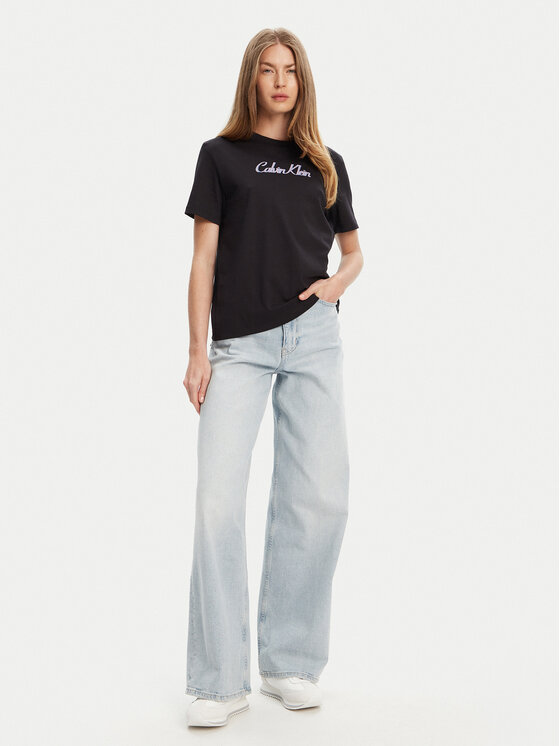Calvin Klein Jeans Calvin Klein Jeans T-Shirt Classic Logo LV047C854G Černá Regular Fit