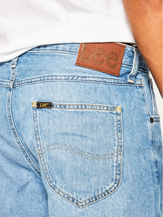 Lee Lee Jeans kratke hlače Pocket L73ELJIL 112120466 Mornarsko modra Regular Fit