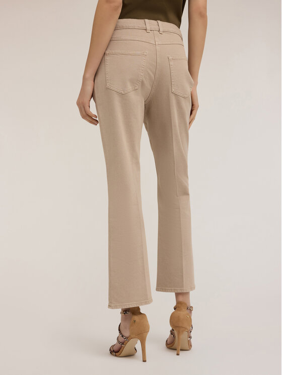 Motivi Motivi Pantaloni di tessuto P745Q004010N002 Écru Flare Fit