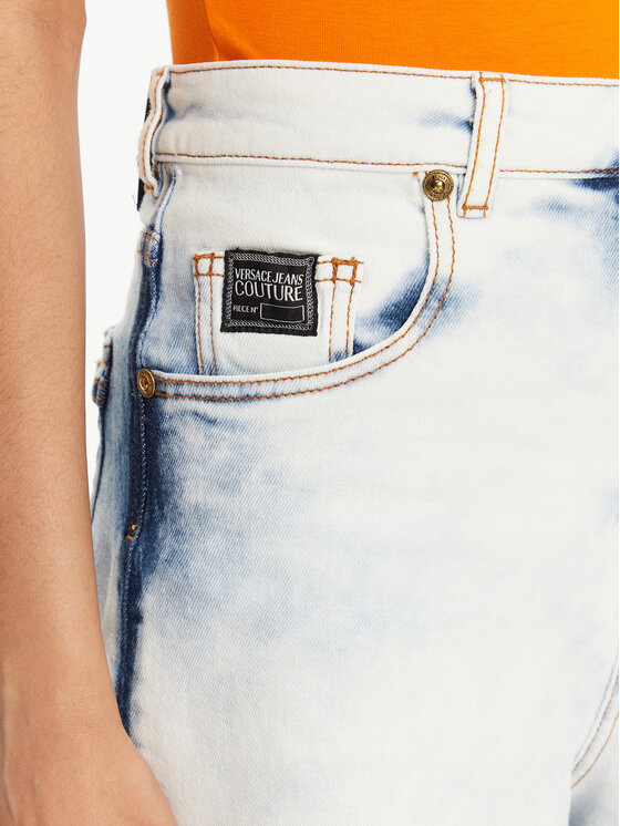Versace Jeans Couture Versace Jeans Couture Джинсові шорти 78HAD51R Голубий Straight Fit