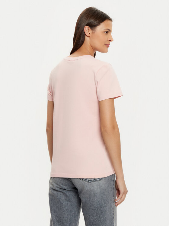 Guess Guess Póló V5RI05 J1314 Rózsaszín Regular Fit