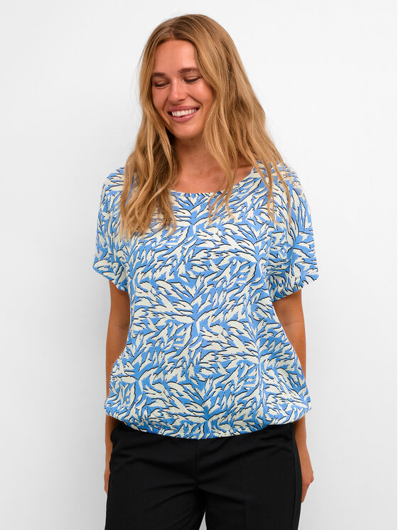 Kaffe Kaffe Μπλουζάκι Jetta 10508417 Μπλε Regular Fit