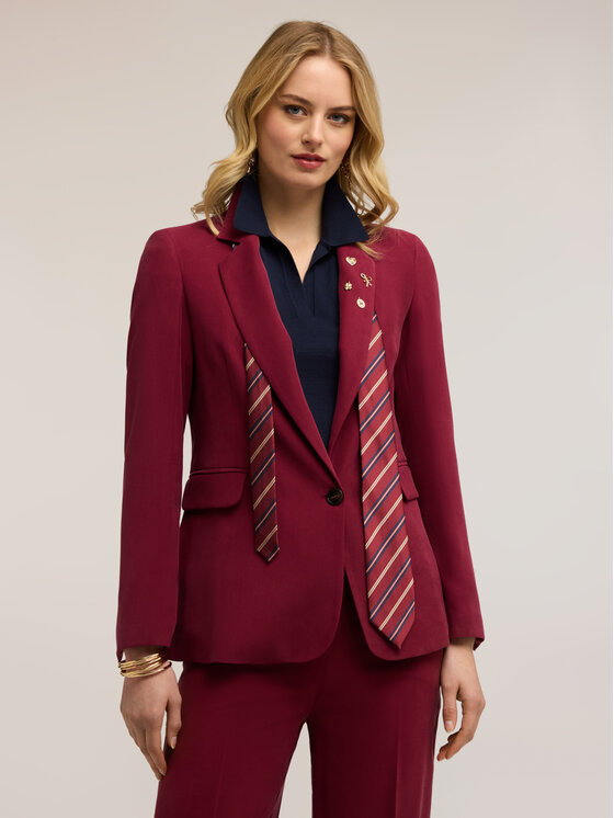 Motivi Motivi Giacca di transizione Q105Q001139N036 Bordeaux Regular Fit