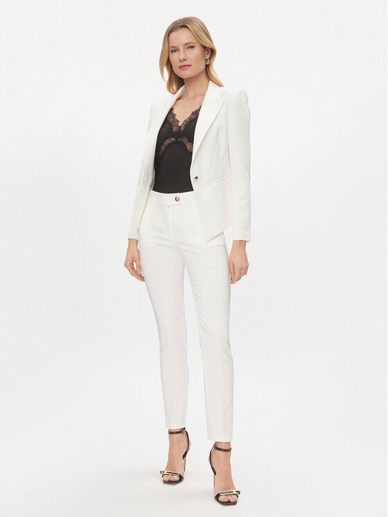 Rinascimento Rinascimento Giacca da abito CFC0117699003 Bianco Regular Fit