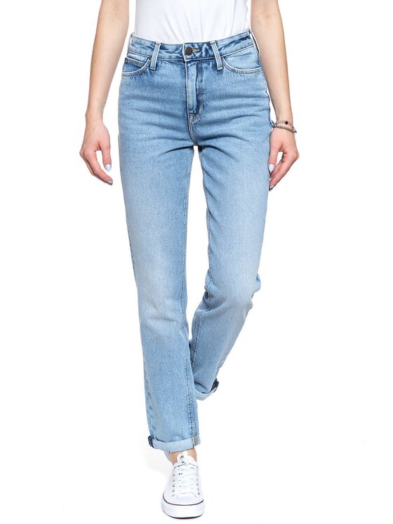 Lee Lee Jeans MOM STRAIGHT Blu Regular Fit